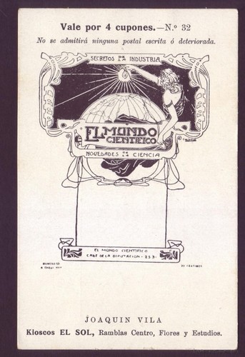 Postal 1902 kiosco - -, sol