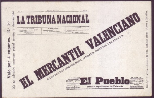 Postal 1902 kiosco - sol,